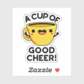 Een bekertje met een mooie grappige beker sticker (Vel)