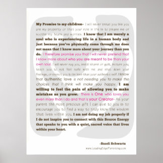 Een belofte aan mijn kind poster