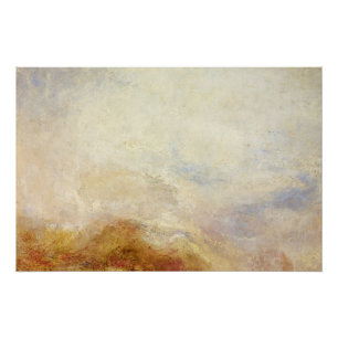 Een berglandschap, Val d'Aosta – Joseph Mallord... Perfect Poster