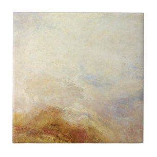 Een bergscène, Val d'Aosta - Joseph Mallord Tegeltje
