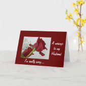 Een bericht aan mijn man - het spijt me echt / Red Kaart (Gele Bloem)