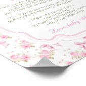 Een bericht van de Bump Love Shack Baby shower Poster (Hoek)