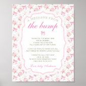 Een bericht van de Bump Love Shack Baby shower Poster (Voorkant)