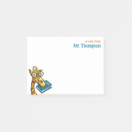 Een bericht van de leraar met naam - Grappige Gira Post-it® Notes