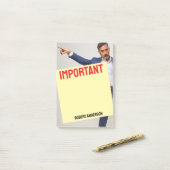 Een bericht van je baas post-it® notes (Op bureau)