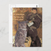 Een bericht voor u door "uilpost " briefkaart (Voorkant / Achterkant)