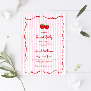 Een Berry Sweet Baby is op weg naar Baby shower Gi Kaart