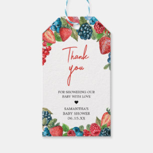Een Berry Sweet Baby shower Favor Tags Cadeaulabel