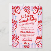 Een bes Sweet Baby Hand getekend geschreven Baby s Kaart (Voorkant)