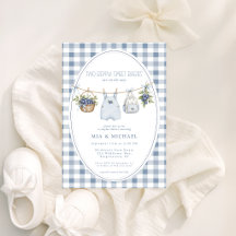Een Bes Zoete Baby Tweeling Baby Shower Uitnodigin