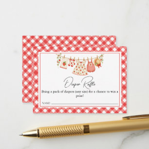 Een bes zoete babyshower luierspel informatiekaartje