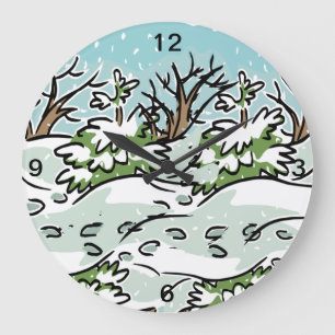 Een Besneeuwd Bos - Grote Klok
