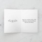 Een besneeuwde kerstkaart kaart (Binnen)