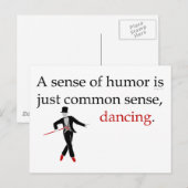 Een betekenis van Humor is Enkel Gezond verstand, Briefkaart (Voorkant / Achterkant)