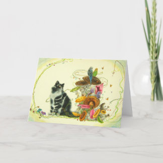 Een betoverende wereld feestdagen kaart