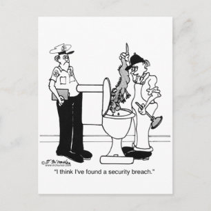 Een beveiligingsinbreuk briefkaart