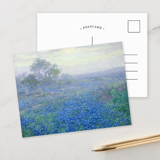 Een bewolkte dag, Bluebonnets | Julian Onderdonk Briefkaart