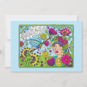 Een bezige Life_Flat-kaart 7"x5"