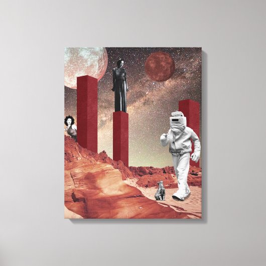 Een bezoek aan Mars Canvas Afdruk (Voorkant)
