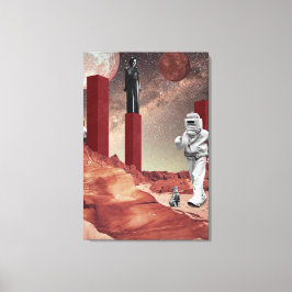 Een bezoek aan Mars Canvas Afdruk