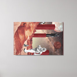 Een bezoek aan Mars Canvas Afdruk
