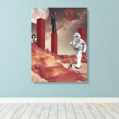 Een bezoek aan Mars Canvas Afdruk (Insitu (Houten vloer))