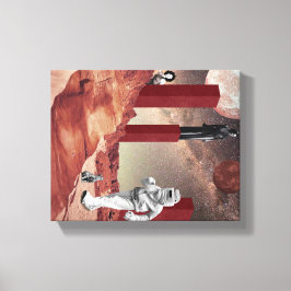 Een bezoek aan Mars Canvas Afdruk
