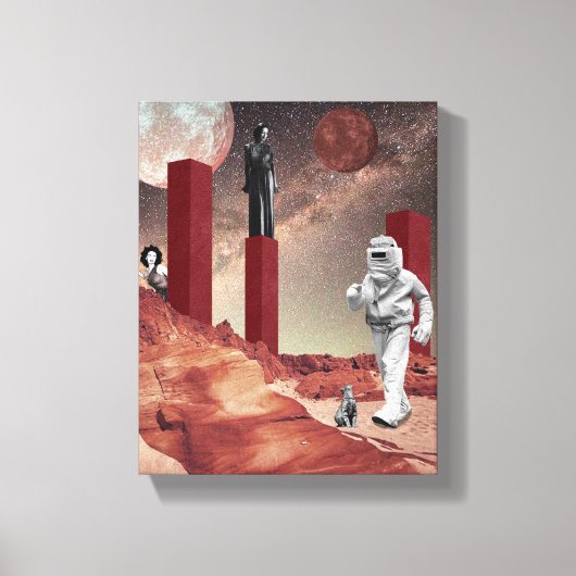 Een bezoek aan Mars Canvas Afdruk (Voorkant)