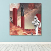 Een bezoek aan Mars Canvas Afdruk (Insitu (Houten vloer))