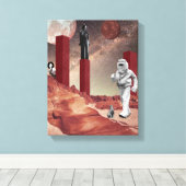 Een bezoek aan Mars Canvas Afdruk (Insitu (Houten vloer))