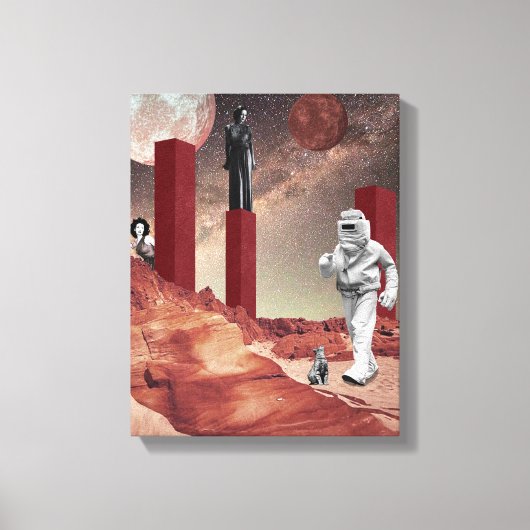 Een bezoek aan Mars Canvas Afdruk (Voorkant)
