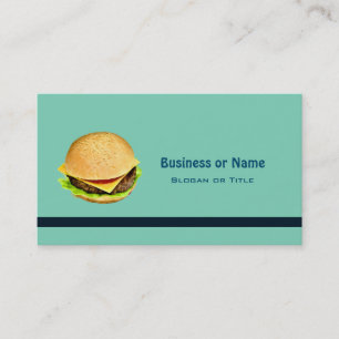 Een Big Juicy Cheeseburger Foto Visitekaartje