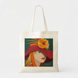 Een bij in haar Bonnet Canvas tas