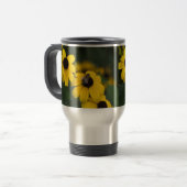 Een bij over het nest van de bloem reisbeker (Voorkant links)