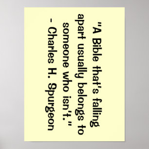 Een bijbel die poster uit elkaar valt