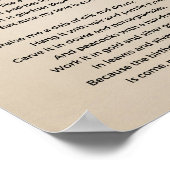 Een Birthday Poem Vintage Poster (Hoek)