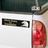 Een bittere beklijking van de grondwet bumpersticker (Op Truck)