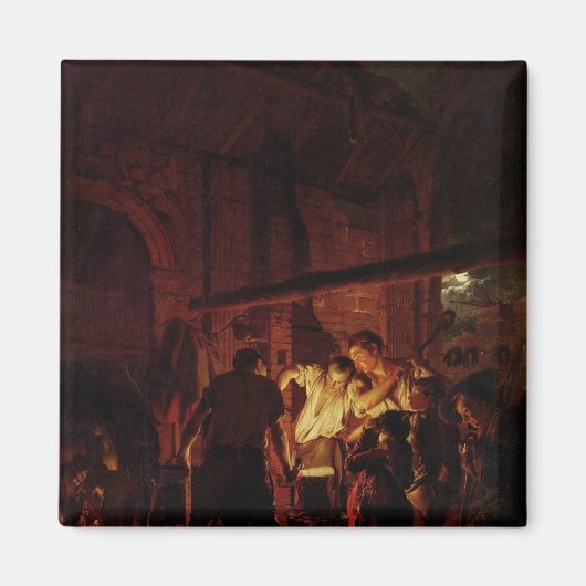 Een Blacksmith-winkel, 1771 Magneet (Voorkant)