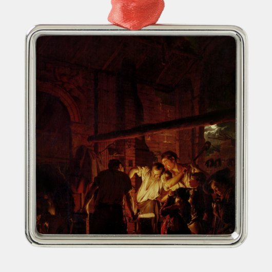 Een Blacksmith-winkel, 1771 Metalen Ornament (Voorkant)