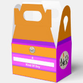 Een "blanco" soort dagdruk met Joe's Wick Logo Bedankdoosjes (Open)