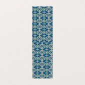 Een blauw en groen patroon met een witte achtergro visitekaartjes (Buitenkant ongevouwen)