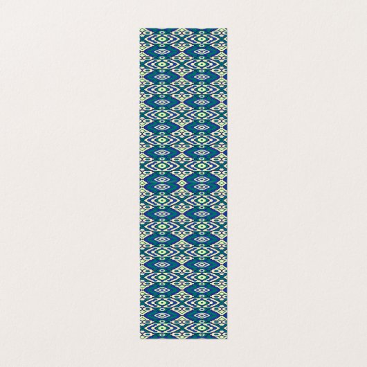 Een blauw en groen patroon met een witte achtergro visitekaartjes (Binnenkant ongevouwen)