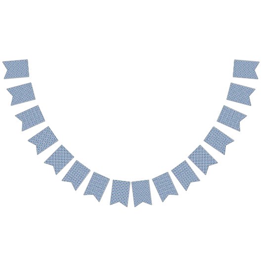 Een blauw en groen patroon met een witte achtergro vlaggetjes (Alle)