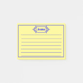 Een blauw geoctrooieerd Titel Grafisch Post-it® Notes (Voorkant)