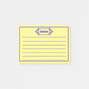 Een blauw geoctrooieerd Titel Grafisch Post-it® Notes