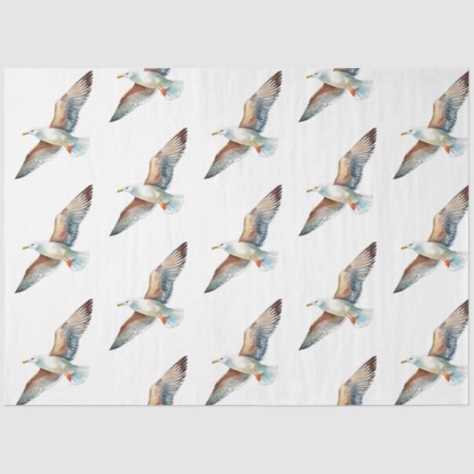 Een  blauw Nautisch Series Design 4 Tissuepapier (Voorkant)