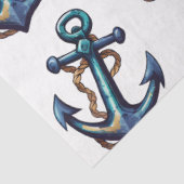 Een blauw ontwerp uit de Nautical Series 11 Tissuepapier (Detail)