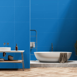 Een blauw vierkant omlijst door een witte rand, pr behang