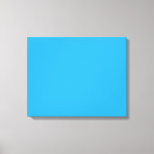 Een blauw vierkant omlijst door een witte rand, pr canvas afdruk (Voorkant)
