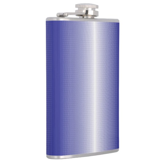 Een blauw-wit gestreepte achtergrond heupfles (Rechts)